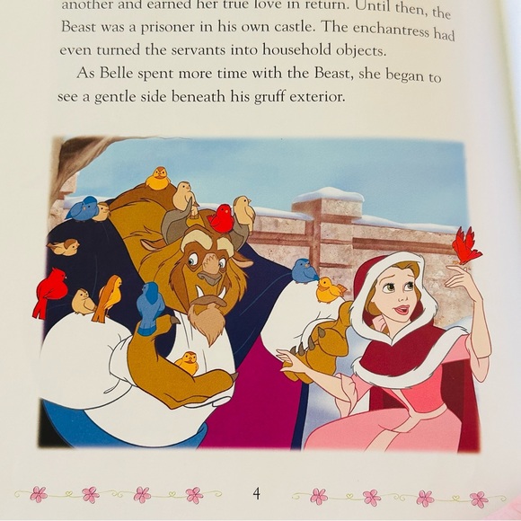 Walt Disney’s Cinderella & Beauty And The Beast Flip Book Paperback 2 Books In 1 - Picture 8 of 9